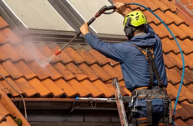 Démoussage et hydrofuge de toiture à Auzelles