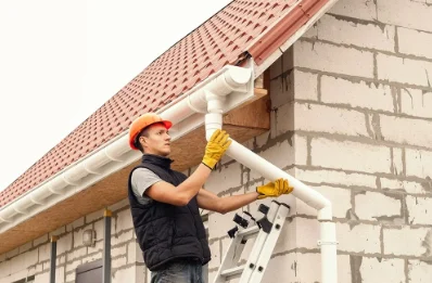 Pose et remplacement de gouttières à Auzelles